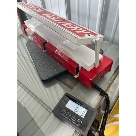 St. Nicholas Square Stocking Holder 19 Inches Red/White Merry & Bright & Special - Picture 7 of 7